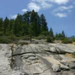 Bardziejj łagodne w kształcie granitowe partie Parku Yosemite